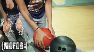 MOFOS - Gaby Ortega Takes A Big Ramrod In The Bowling Alley While Her Friends Keep Playing