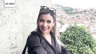 A golden-haired Latin hottie gets banged by a stranger she met at MIO-CABLE in Cali, Colombia!