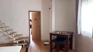 A gorgeous real estate agent decided she wanted to fuck me in the apartment this chick was showing me
