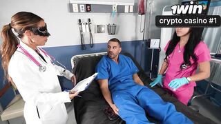 The Solely Cure For A Hard Wang - Nurse 3-some - Miss Lexa x Vivienne Vo - Teddy Tarantino