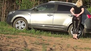 Local village whore offers sex to a man an expensive car