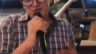 Homo gets a wet throat