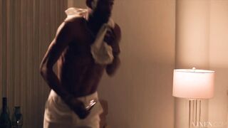 VIXEN Fiery Hot Co-Workers Ella Hughes And Audrey Reid Bang 2 Guys Together In Hotel Room Group Sex