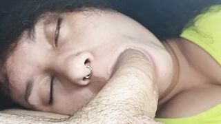 "Ultimate Rough Slo-Mo Oral-job Ends In Excessive Drool And Ribald Facial Close Up"