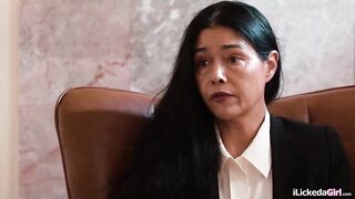 Counselor has no idea her lesbian clients are having threesome