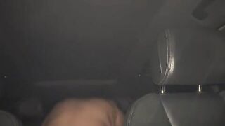 Lalin hotty Riding Wang in back of the car