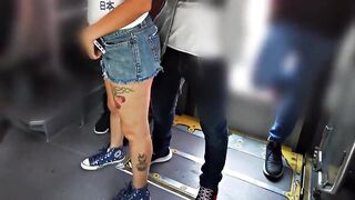 I met this girl in a miniskirt on the subway