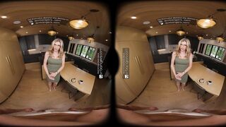 VR Bangers: Hot Stepmom In Glasses Takes A Huge Dong In Her Ass And Bangs Hard - VR Porn