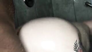 Pawgnova and Fijii in the baths getting bang by Str8rich bbc omg daddy so big