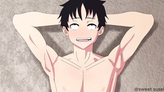 tan daddy bottoms for twink top - anime
