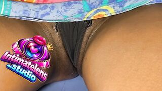 Woman Faces Me Wearing A Black Pant