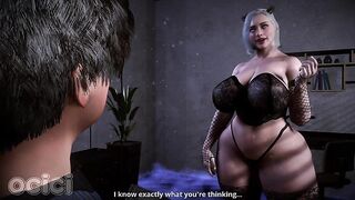 A MILF with a biggest booty has doggy-style sex on Halloween night - 3D Manga - OCICI