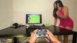 This chap wouldn't let me play clip games, so I made him lose by giving him a blow job-job