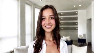 MATHIE, a young French amateur with a large bust, first casting, she'd make a dead stud hard, she doesn't dare do porn, the producer makes her an offer, seduced by the money!!! [AI]