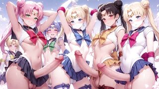 Senshi futanari big upright swelling knobs