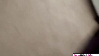 Jealous petite teen stepsisters compete for their stepbros big penis
