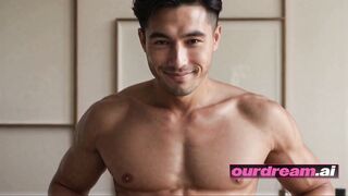ourdream - Toned Asian Twink Bent Over And Drilled Against The Cedar Wall