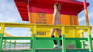 This chab Thought I Was Just a Lovely Beach Girl… But I Kept Finding Him on Venice Beach Until I Ripped His Dong rubber Off