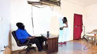 Bad teacher confiscates phone for classroom head and gets caught by secretary and FUCKS HER into silence!! (Full on sheer membership!!)