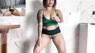 Fulfilling a fan's dream by dancing and showing off my booty.