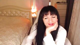 Tamarra Roman- Petite Melons Brunette White Shirt Red Lingerie Tease