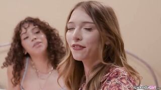 Stepmom joins lesbian stepdaughter fucking her girlfriend