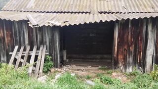 A big-cocked country virgin tasted a stranger's cum-covered rod.