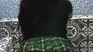 A really hot little vixen gives her booty to her lover