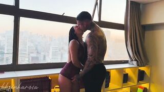 I got a date from my husband to have hot sex with this tattooed man with a big ramrod (FULL VIDEO ON RED)