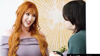 MOMMYS BOY - Lauren Phillips Gets Caught Doing Nude Yoga Then Fucks Her Stepson Hardcore