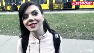 BumsBus - Scarlett Rose Big Natural Tits German Honey Hawt Interracial Car Bang - LETSDOEIT