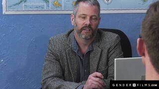 GENDERX FILMS - Sexy Trans Janelle Fennec Takes Every Inch of Her Student's Huge Penis