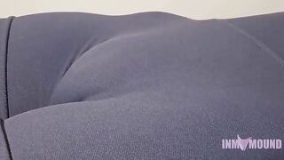 Nasty cutie showing her big snatch mound