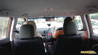 Her Big MILF bazookas mand me spunk on her tongue - Fake Driving School