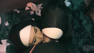 Nuns Sinn Sage And Nova Sky Share Sinful 3-some With Hung Dude