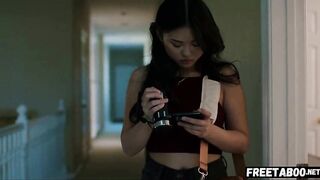 Scared Asian Teen Gets Punished By Her Kinky Neighbours After Discovering Their Dark Secret - Full Movie On FreeTaboo.Net