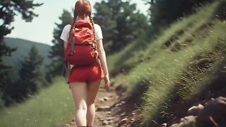1990s American Summer Camp Lesbian Fantasy (Lesbian, Cunt Licking, Mutual Masterbation, Fingering, Face Sitting, Redhead, Consummate Ass, Tits) -AI Generated)