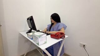 THE SEXY NURSE CHECKS OUT MI BIG WEENIE WITH A GREAT BLOW JOB-JOB - POVLATINOX