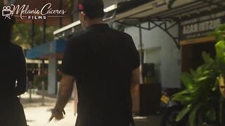 A pretty busty woman looks for a stranger on the street to film a porn scene - JadeMercury & TommyJackson