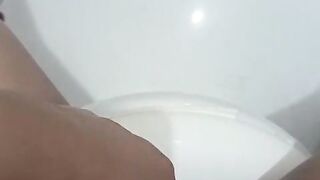 My little cunt is on fire, I'm intend to finish myself off in the washroom.