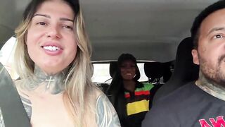 In front of Burger King, I called the manager over to be a porn actress. We kissed and sucked each other off a lot until we came in public. She rode my husband's ramrod a lot until this stud came inside her.