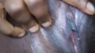 Ebony Solo angel showing her shave twat and searching for a FuckMate