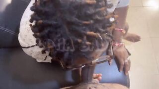 BIG TITS EXOTIC NIGERIAN DEEP THROAT BIG BLACK PENIS SWALLOWS HOT CUM