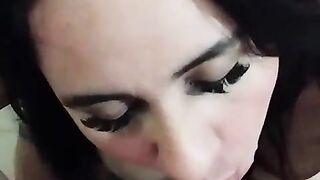 Soaked oral-job-sex and ejaculation creampie