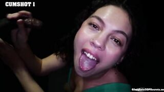 Satina Summers was our guest of the week at our gloryhole studio and her skills definitely showed! She even licked the cum off the floor!