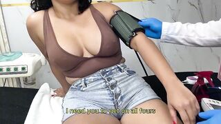 The doctor took her temperature, it came back high, and the solution was to insert his thick schlong.