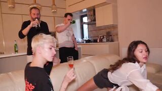 Her Cuckold was shocked by how hard she was fucking his friends at a house party.