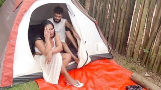 I drilled the hot, big-bootied gal at the campsite - I pounded the snatch of the hot, big-bootied sweetheart outdoors and the slut swallowed all my cum.