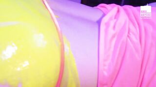 Below Neon Lights Wicked Axel Abysse And Lawrence Knight Mutually Fist Bang
