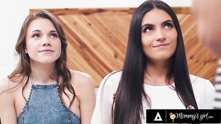 MAMMAS HOTTY - Stepmom Katrina Colt Gets first Lesbian DP From Stepsisters Isa Bella & Rose Carter